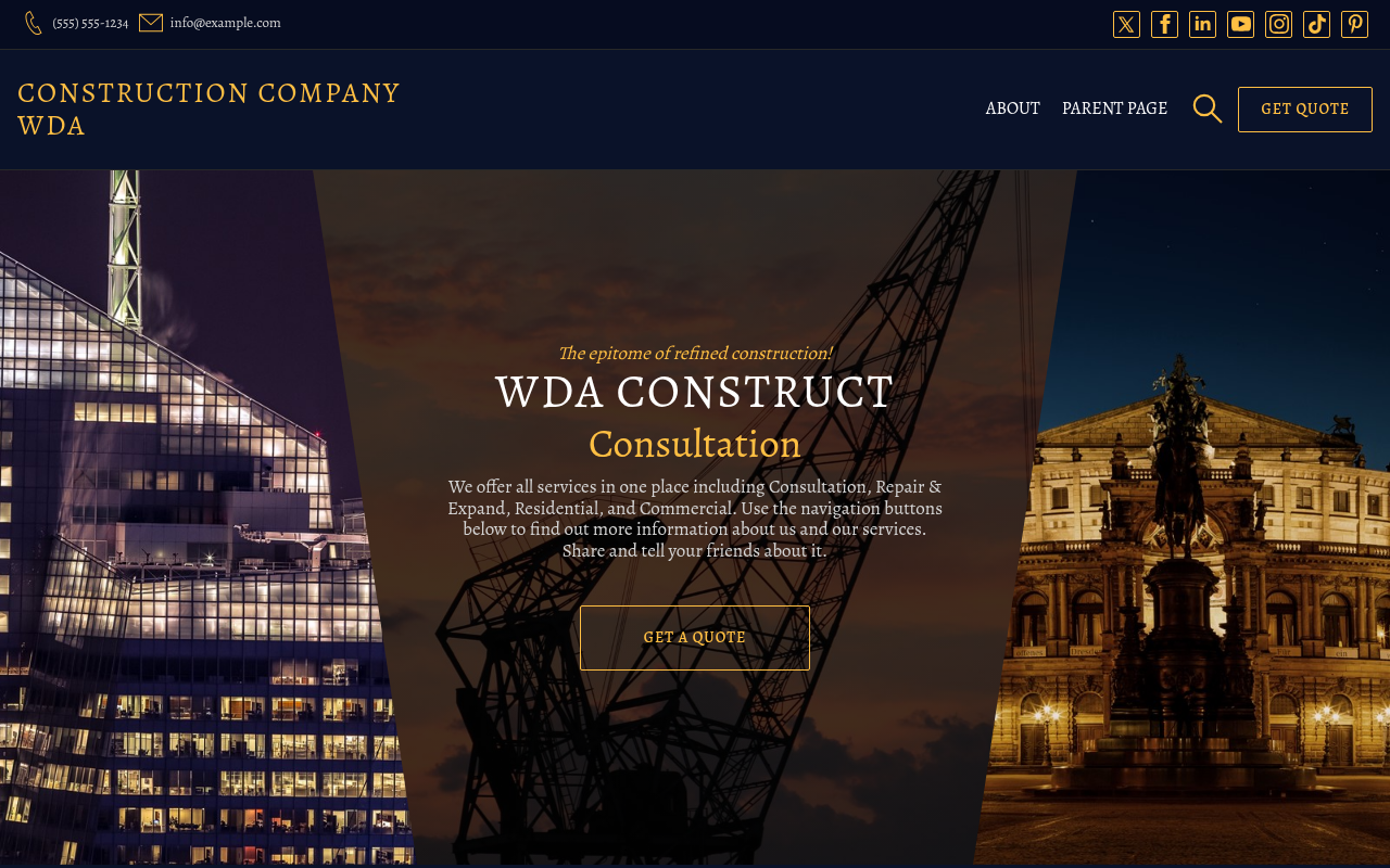 Десктоп — Construction Company WDA