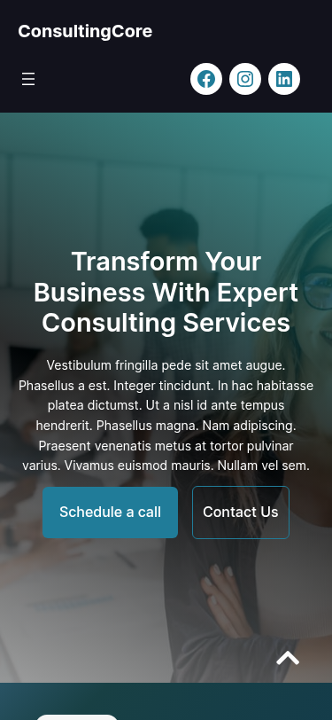 Мобильный вид — ConsultingCore