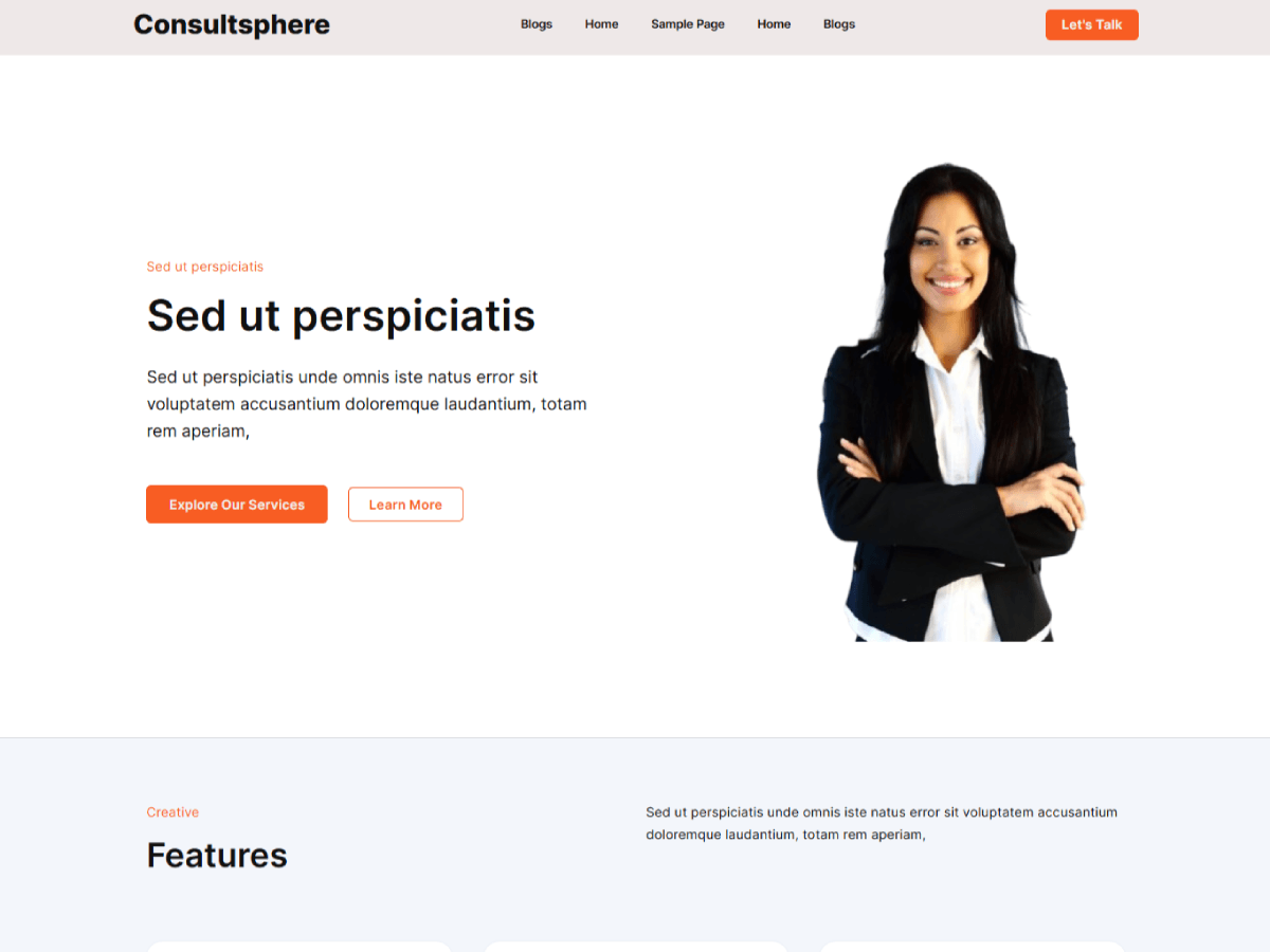 WordPress тема Consultsphere