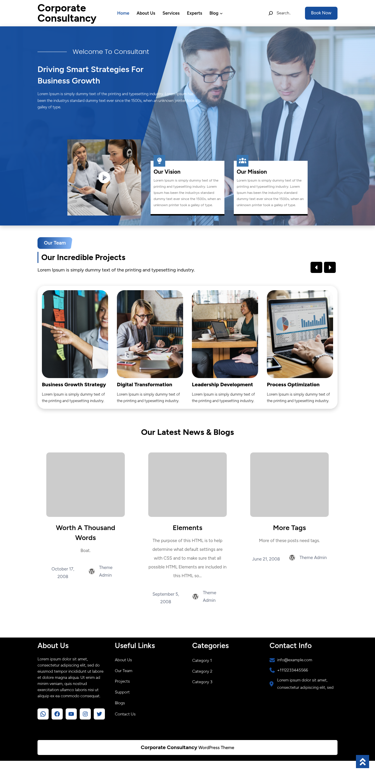Десктоп (ниже) — Corporate Consultancy