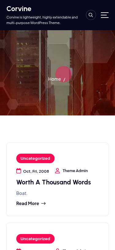 Мобильный вид — Corvine