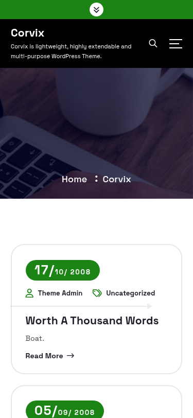 Мобильный вид — Corvix