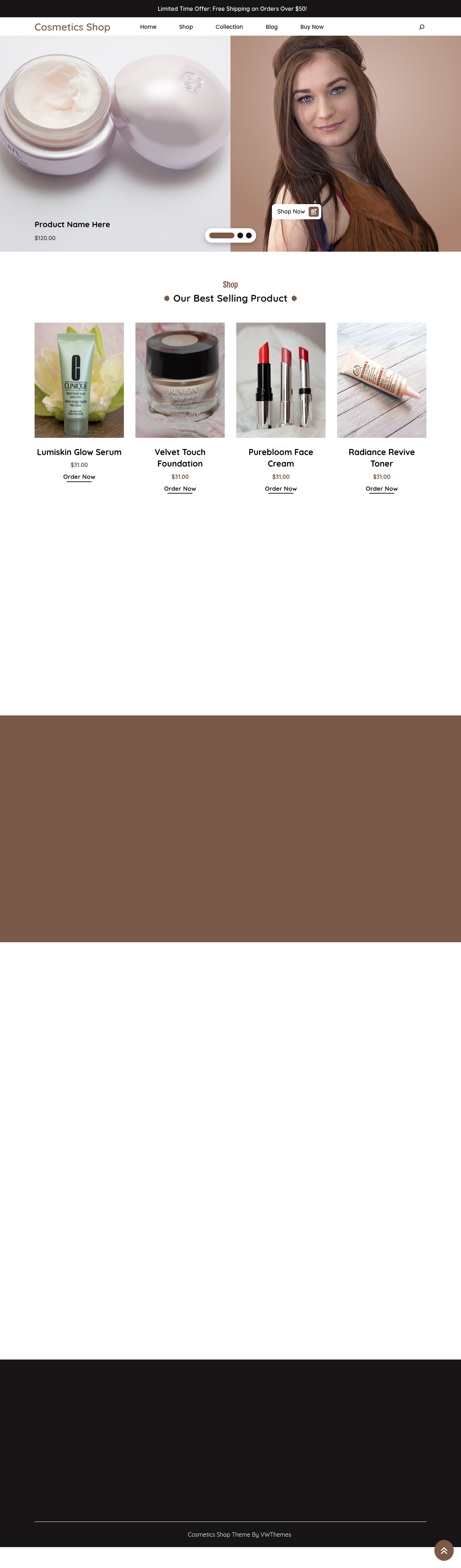 Десктоп (ниже) — Cosmetics Shop