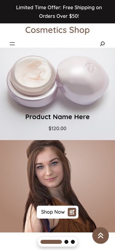 Мобильный вид — Cosmetics Shop