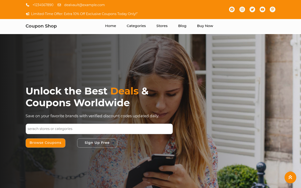 Десктоп — Coupon Shop
