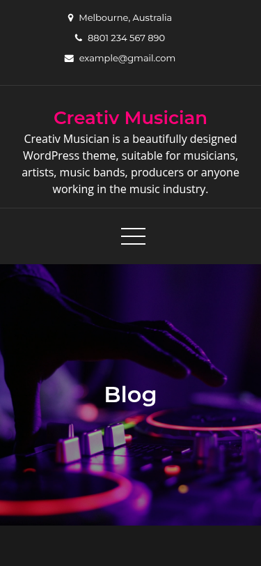 Мобильный вид — Creativ Musician