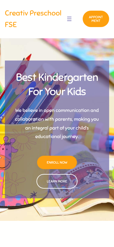 Мобильный вид — Creativ Preschool FSE