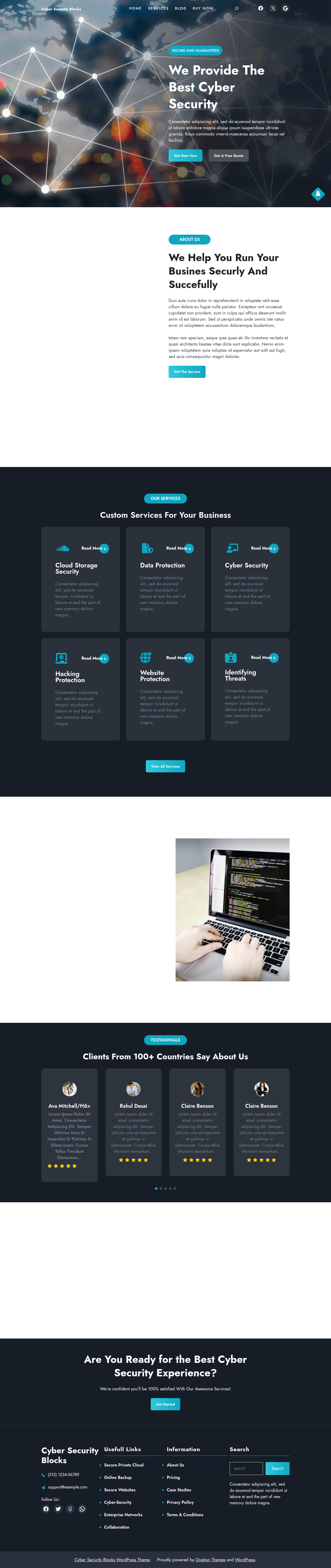 Десктоп (ниже) — Cyber Security Blocks