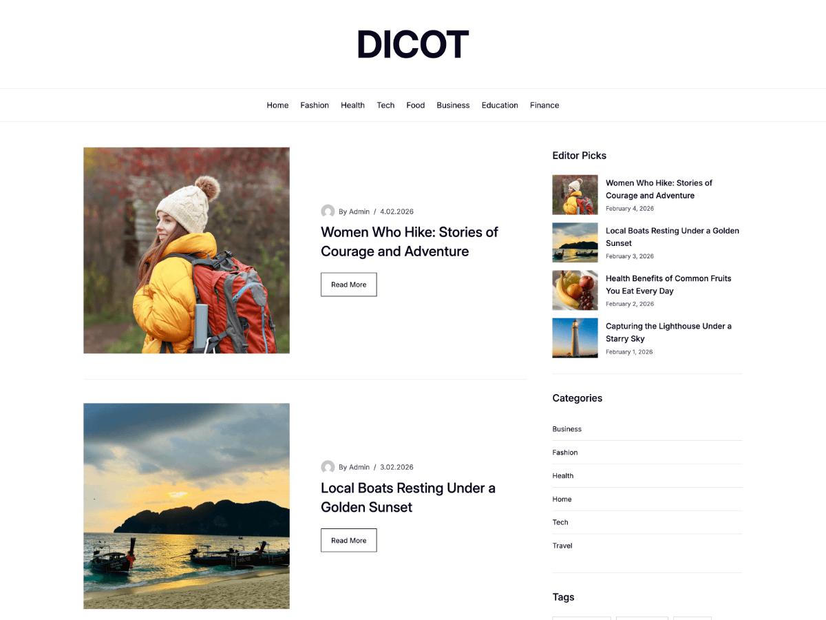 Daily Journal Dicot