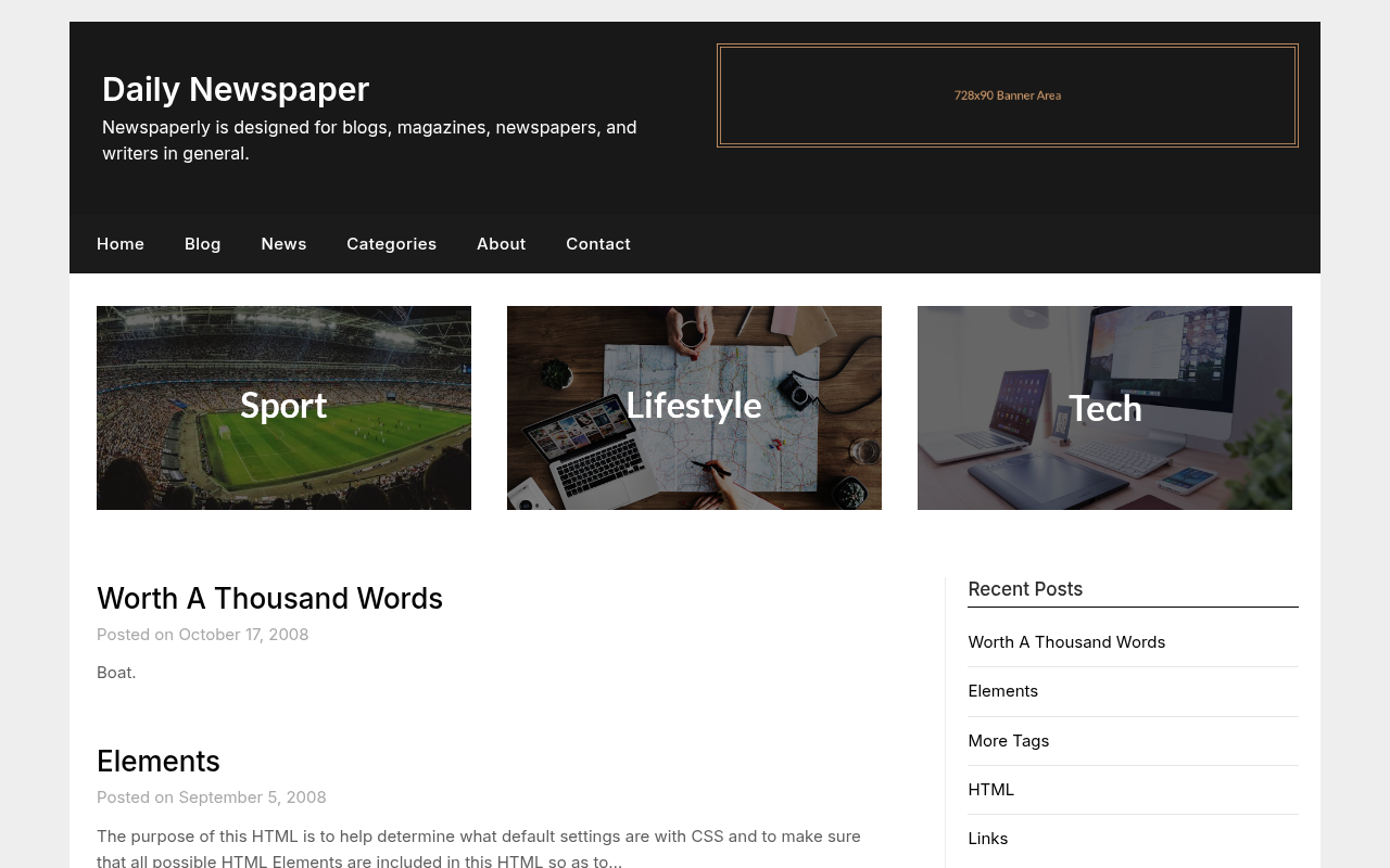 Десктоп — Daily Newspaper
