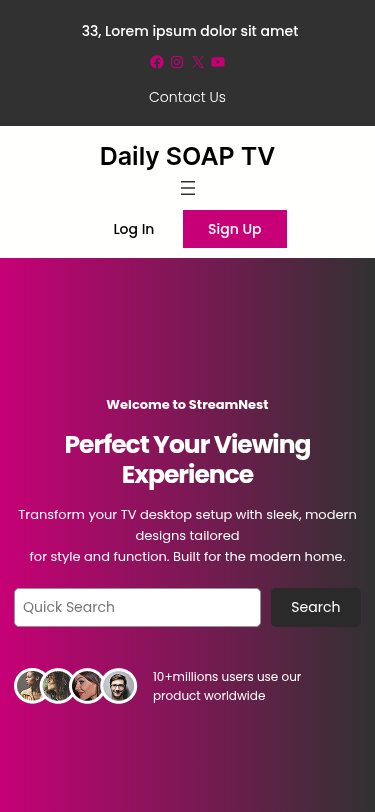 Мобильный вид — Daily SOAP TV