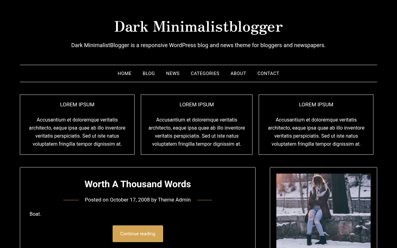 Десктоп — Dark Minimalistblogger