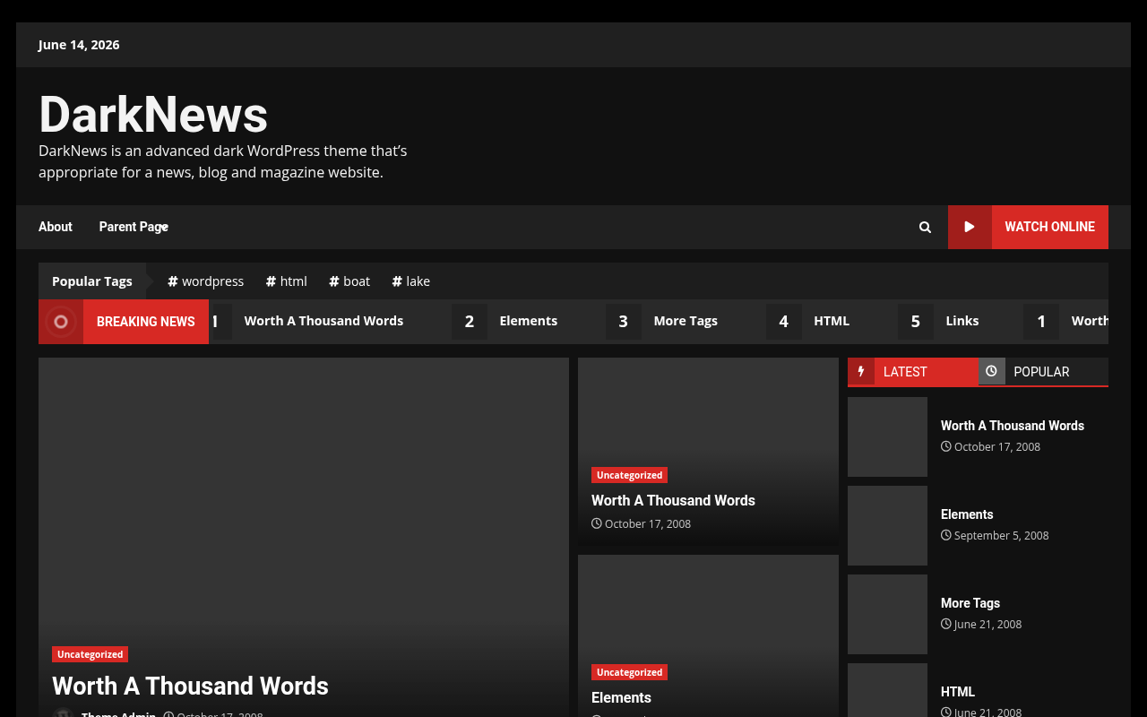 Десктоп — DarkNews