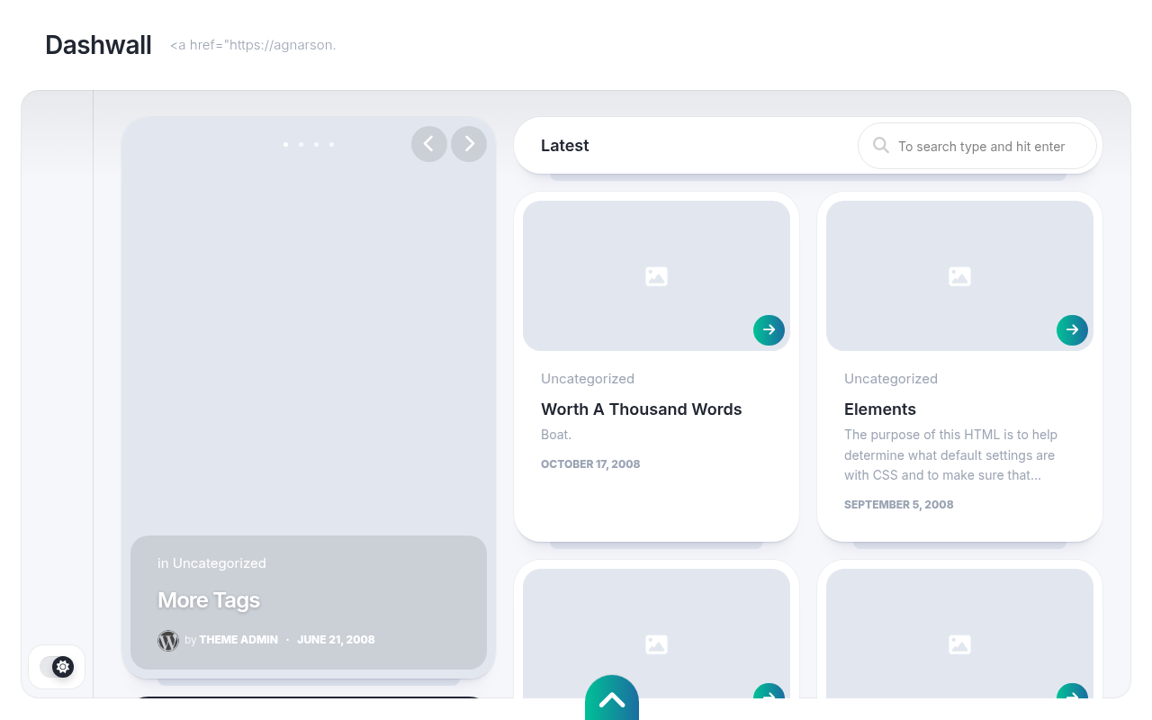 Десктоп — Dashwall
