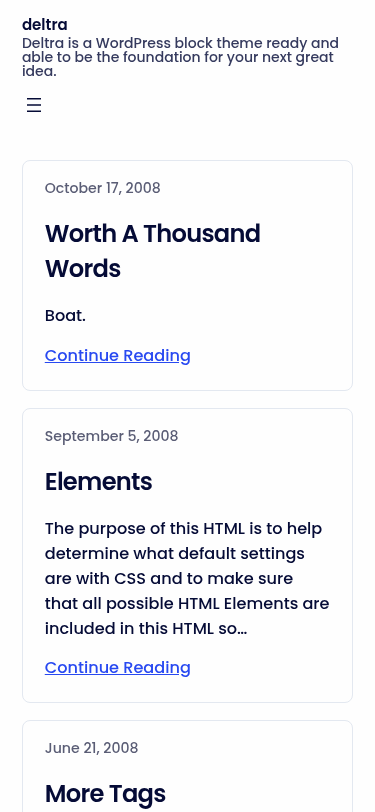 Мобильный вид — deltra