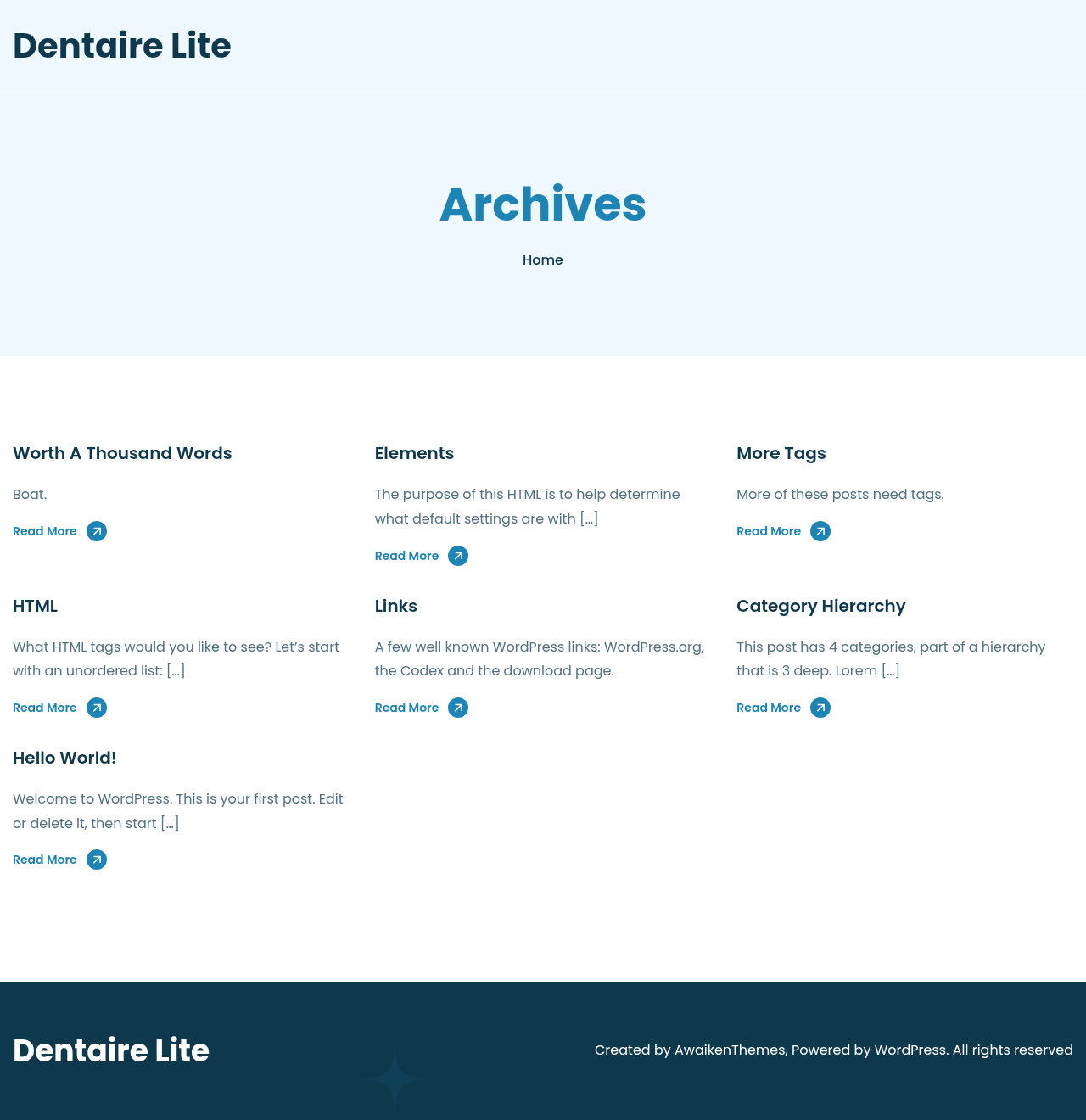 Десктоп (ниже) — Dentaire Lite