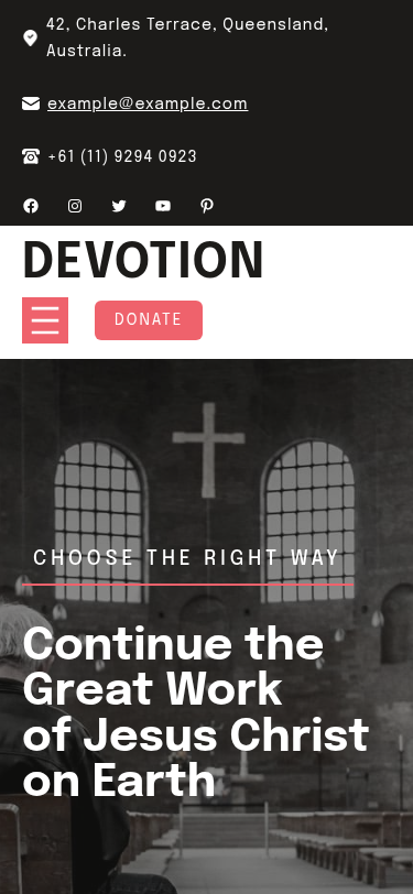 Мобильный вид — Devotion