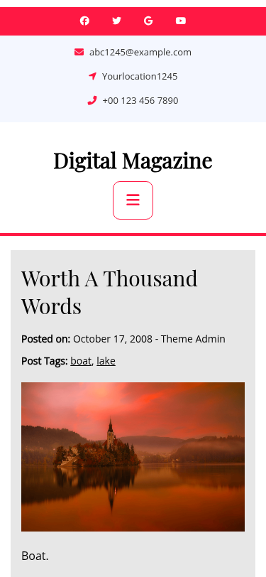 Мобильный вид — Digital Magazine