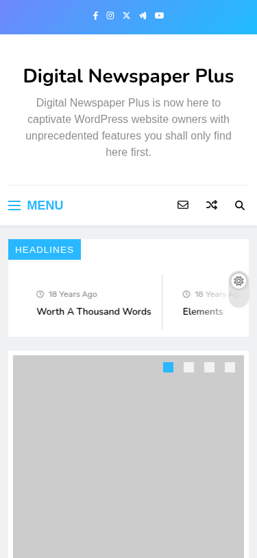 Мобильный вид — Digital Newspaper Plus