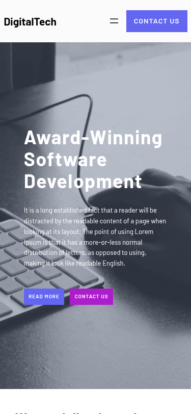 Мобильный вид — DigitalTech