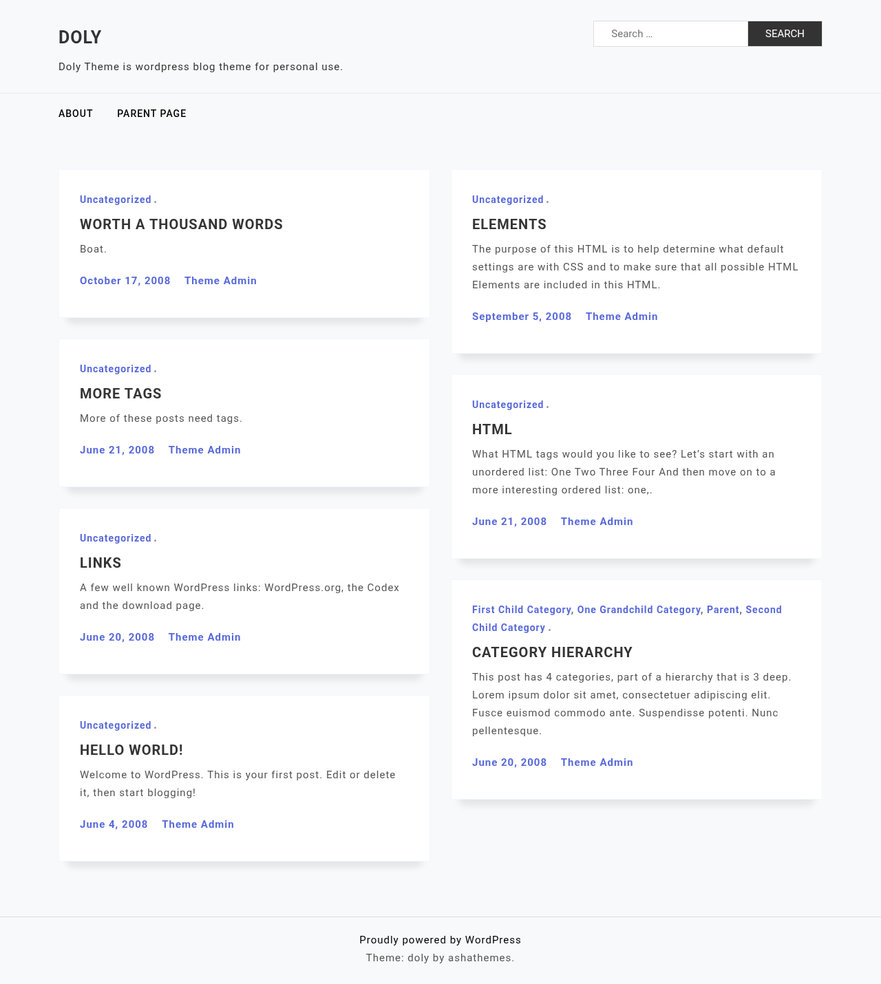 Десктоп (ниже) — Doly