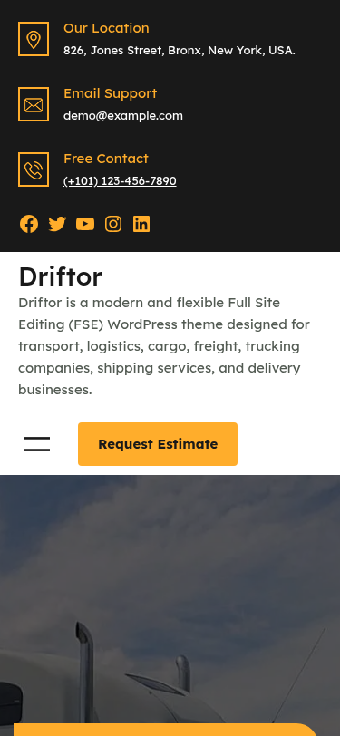 Мобильный вид — Driftor