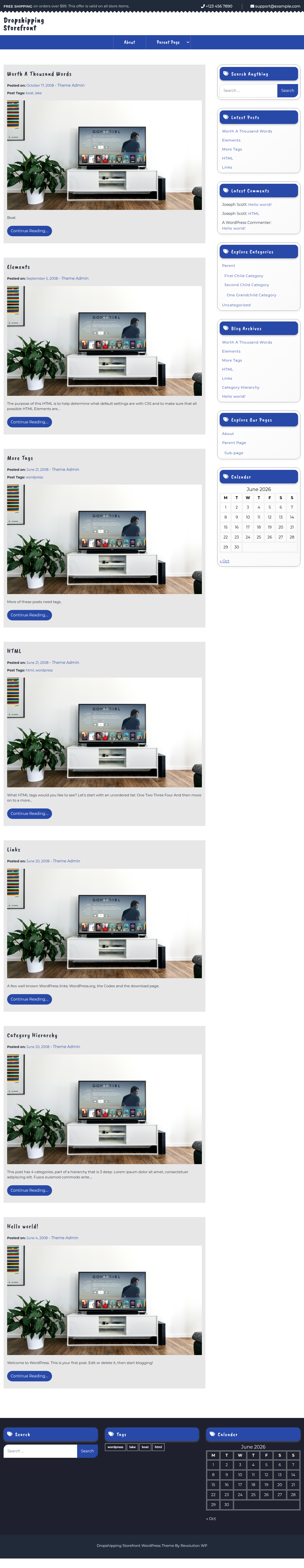 Десктоп (ниже) — Dropshipping Storefront