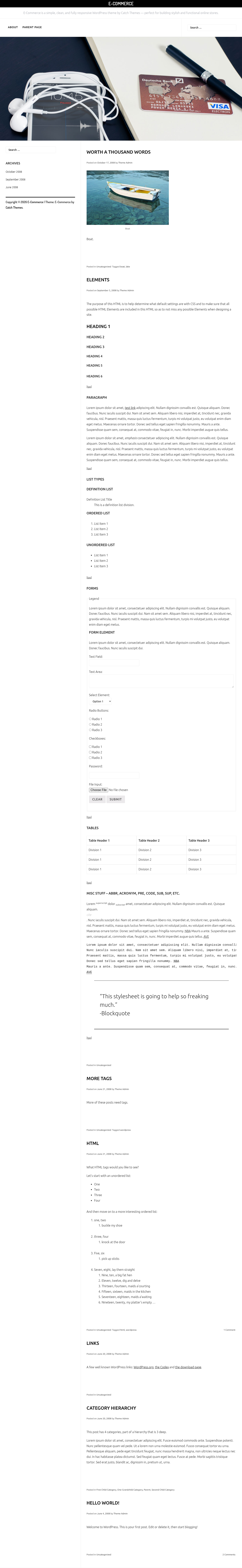 Десктоп (ниже) — E-Commerce