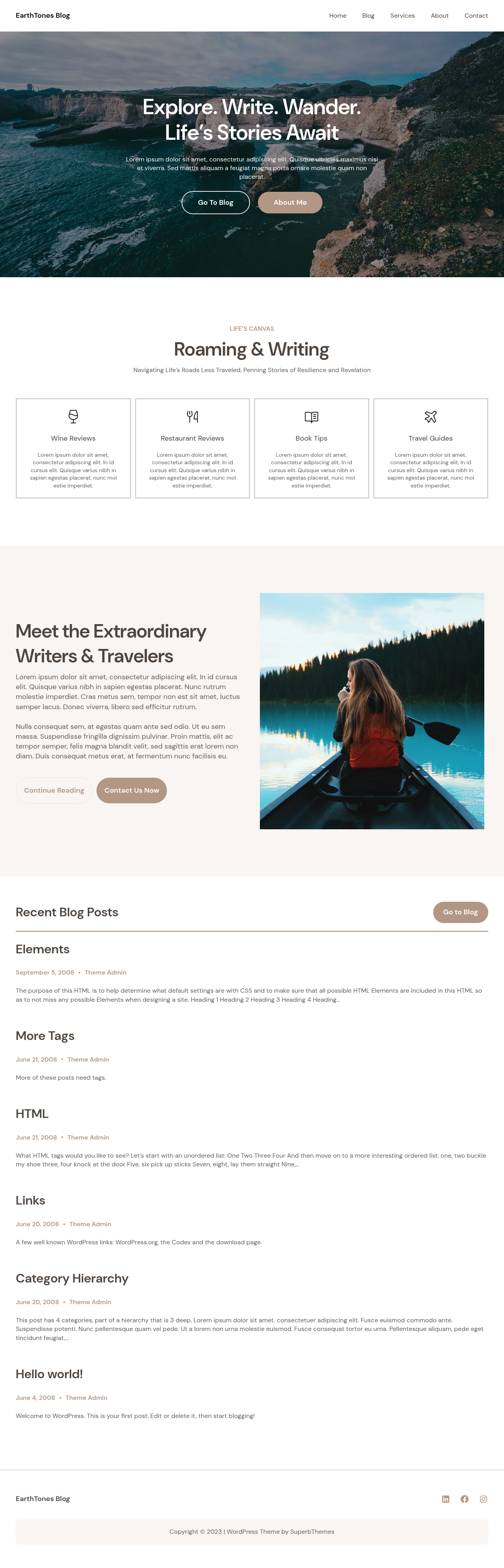 Десктоп (ниже) — EarthTones Blog