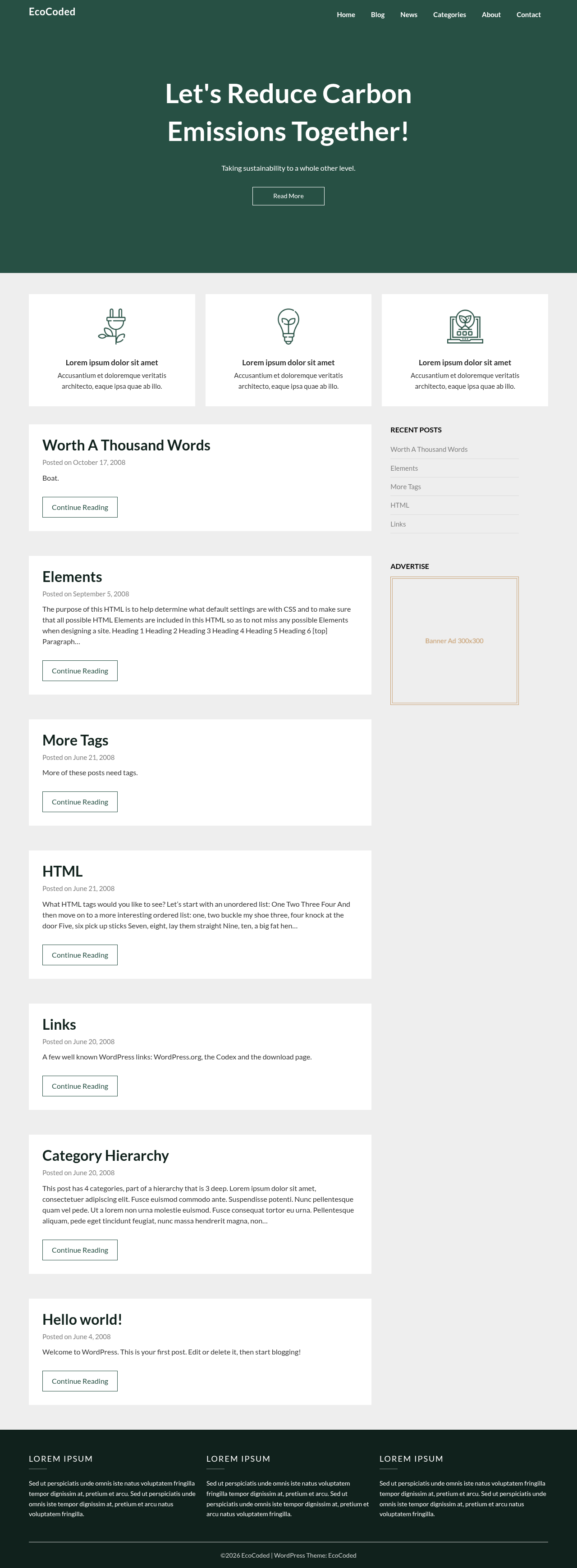 Десктоп (ниже) — EcoCoded