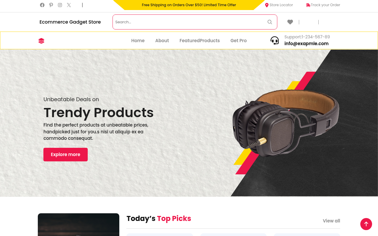 Десктоп — Ecommerce Gadget Store
