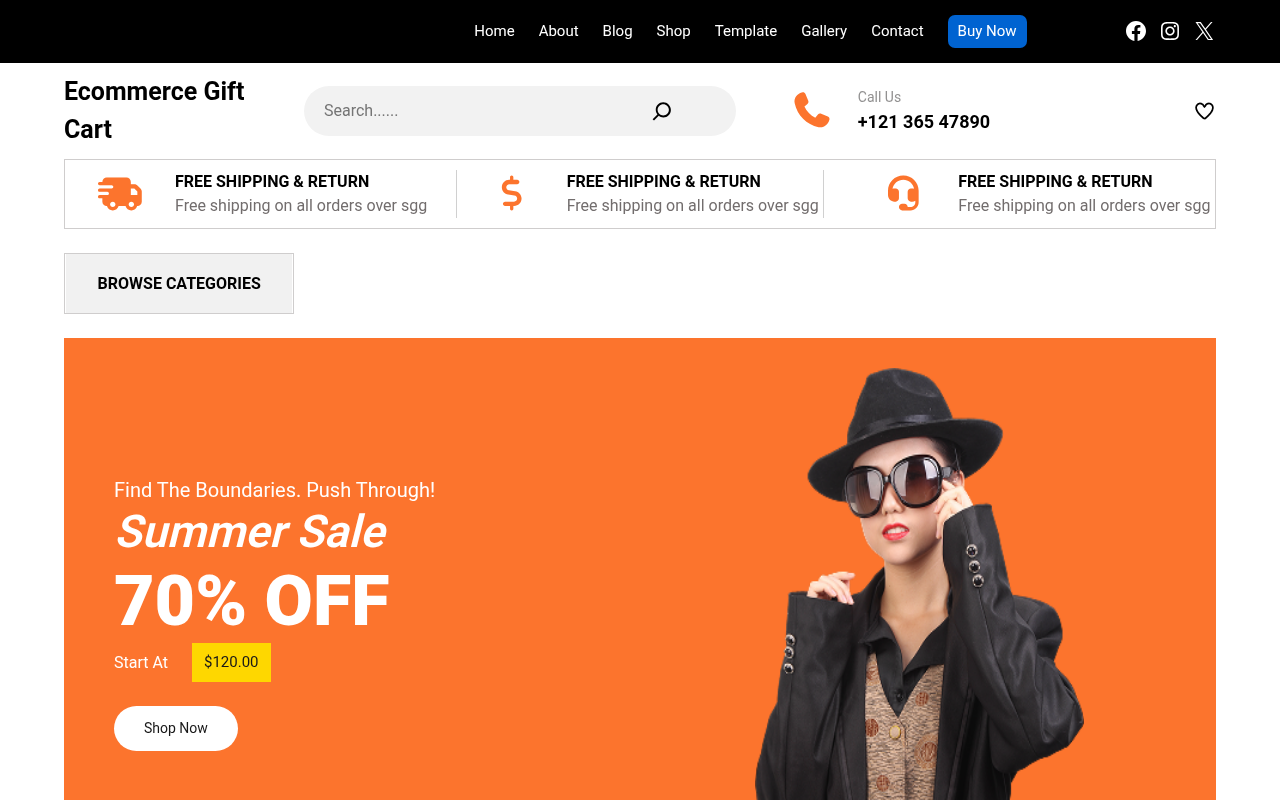 Десктоп — Ecommerce Gift Cart
