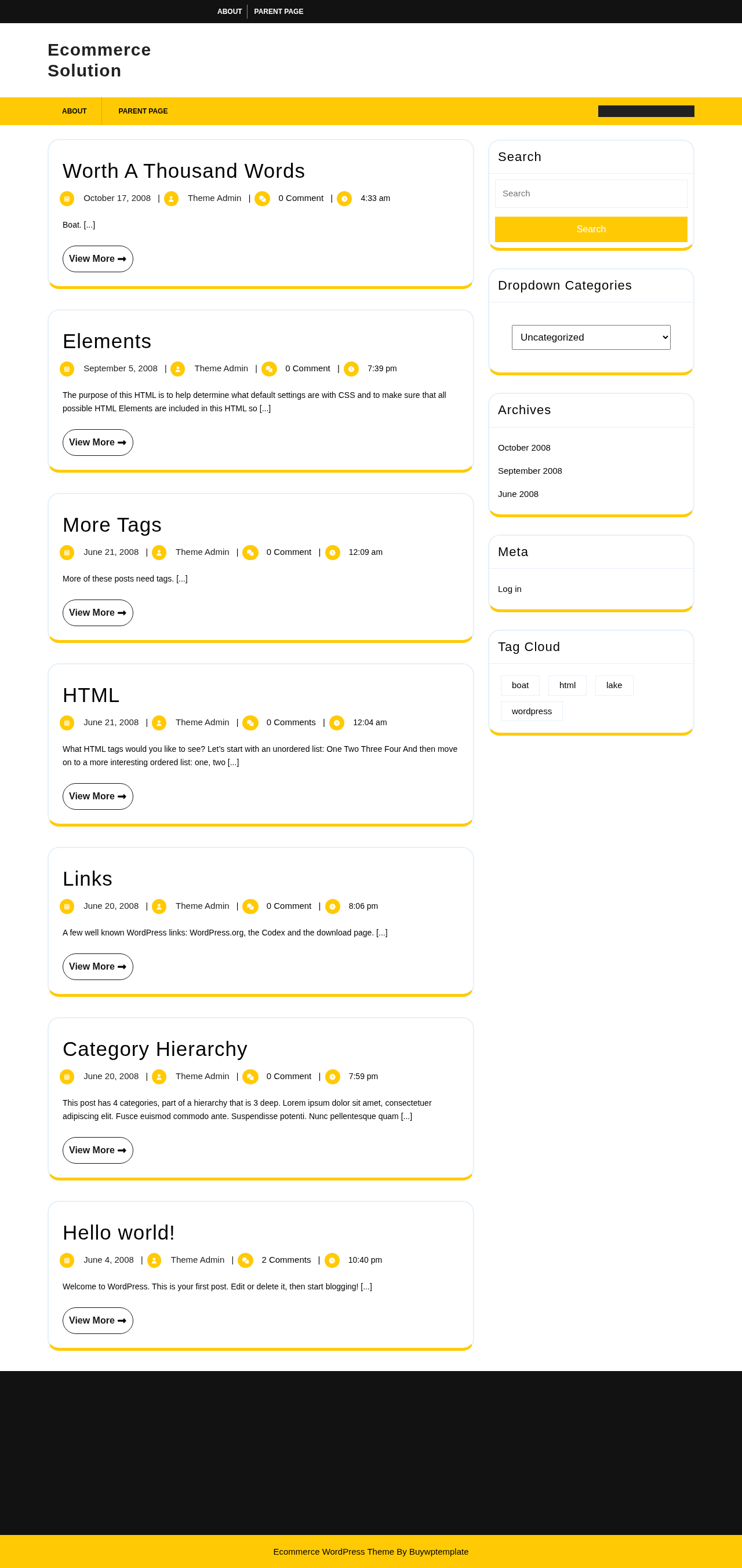 Десктоп (ниже) — Ecommerce Solution