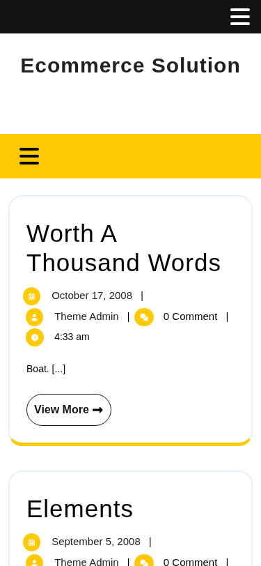 Мобильный вид — Ecommerce Solution