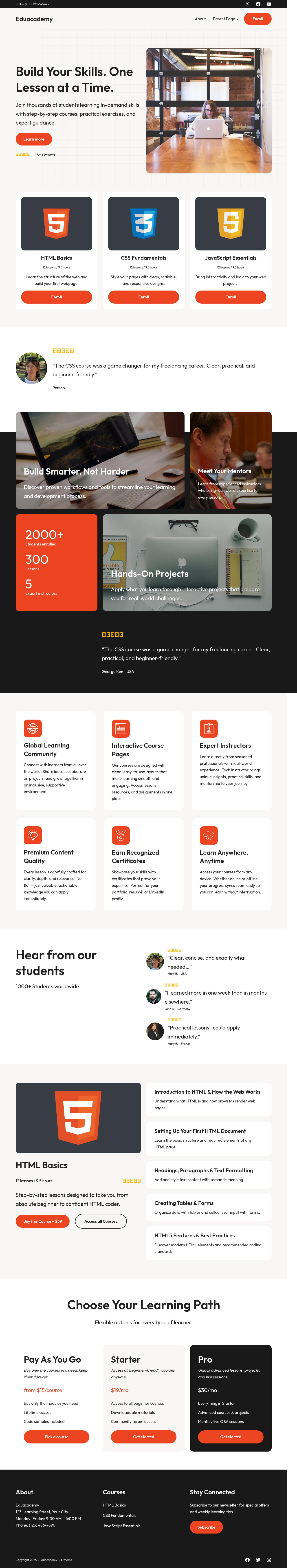 Десктоп (ниже) — Eduacademy