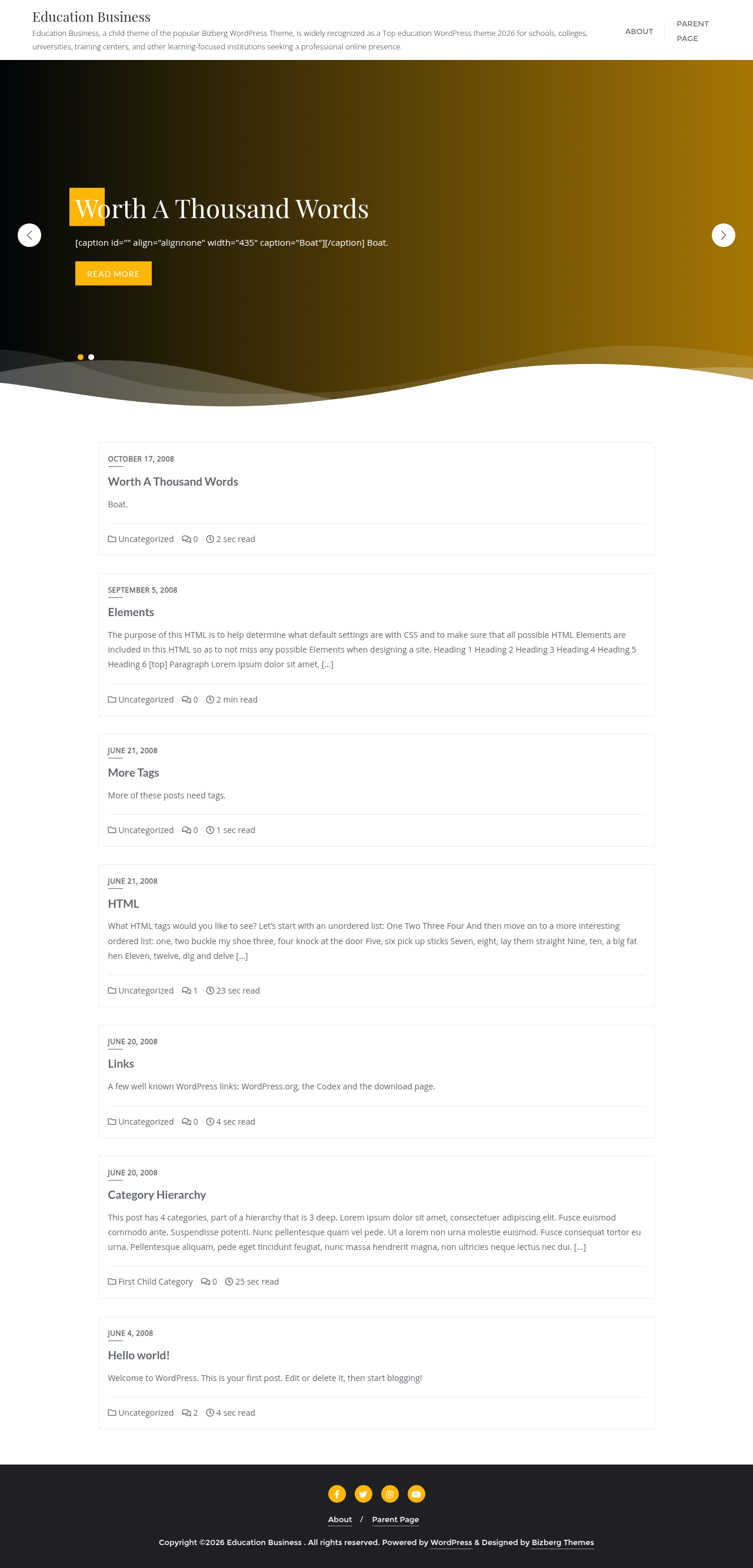 Десктоп (ниже) — Education Business