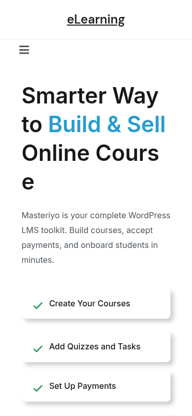 Мобильный вид — eLearning