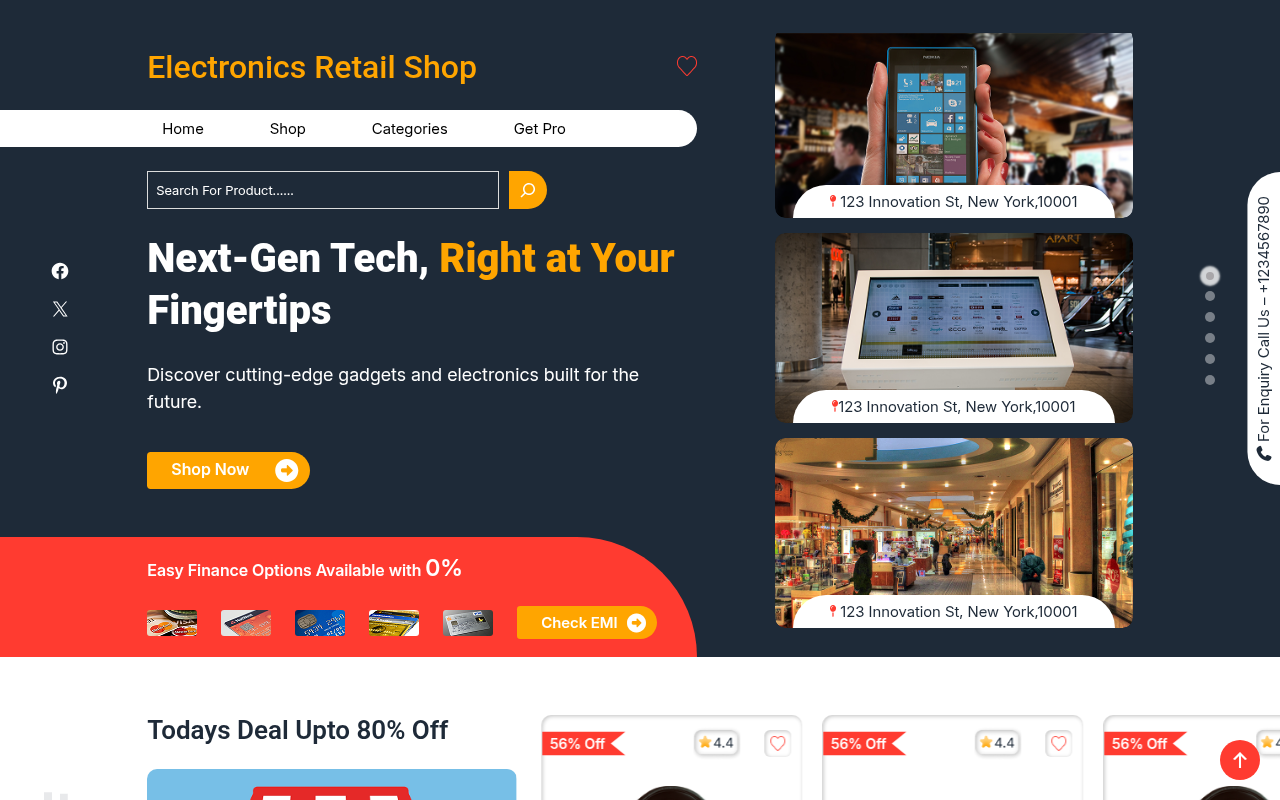 Десктоп — Electronics Retail Shop