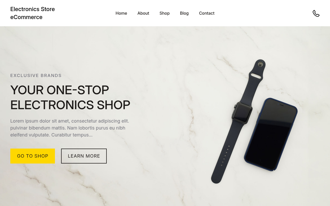 Десктоп — Electronics Store eCommerce