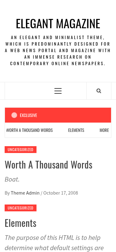 Мобильный вид — Elegant Magazine
