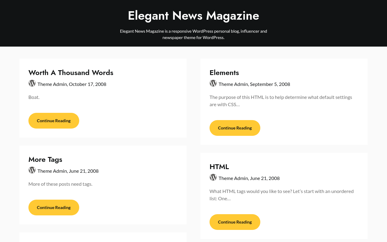 Десктоп — Elegant News Magazine