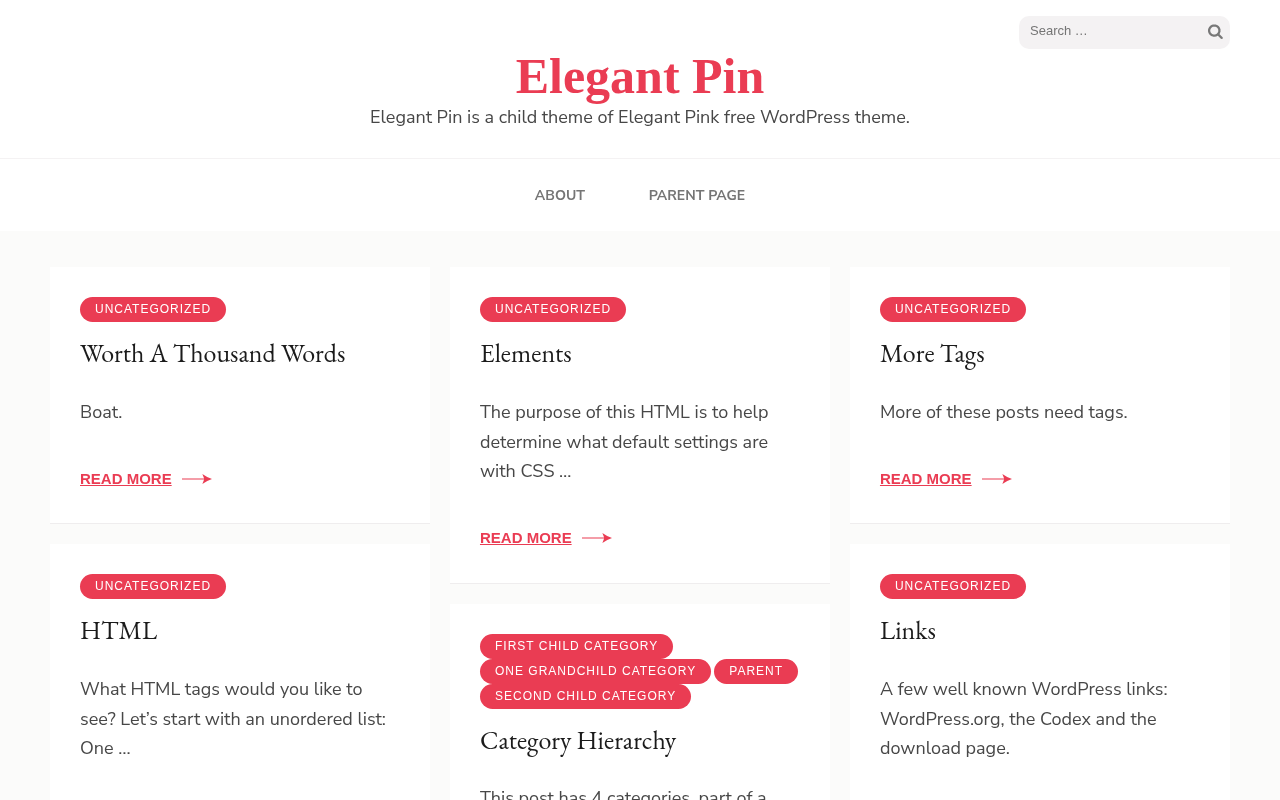 Десктоп — Elegant Pin