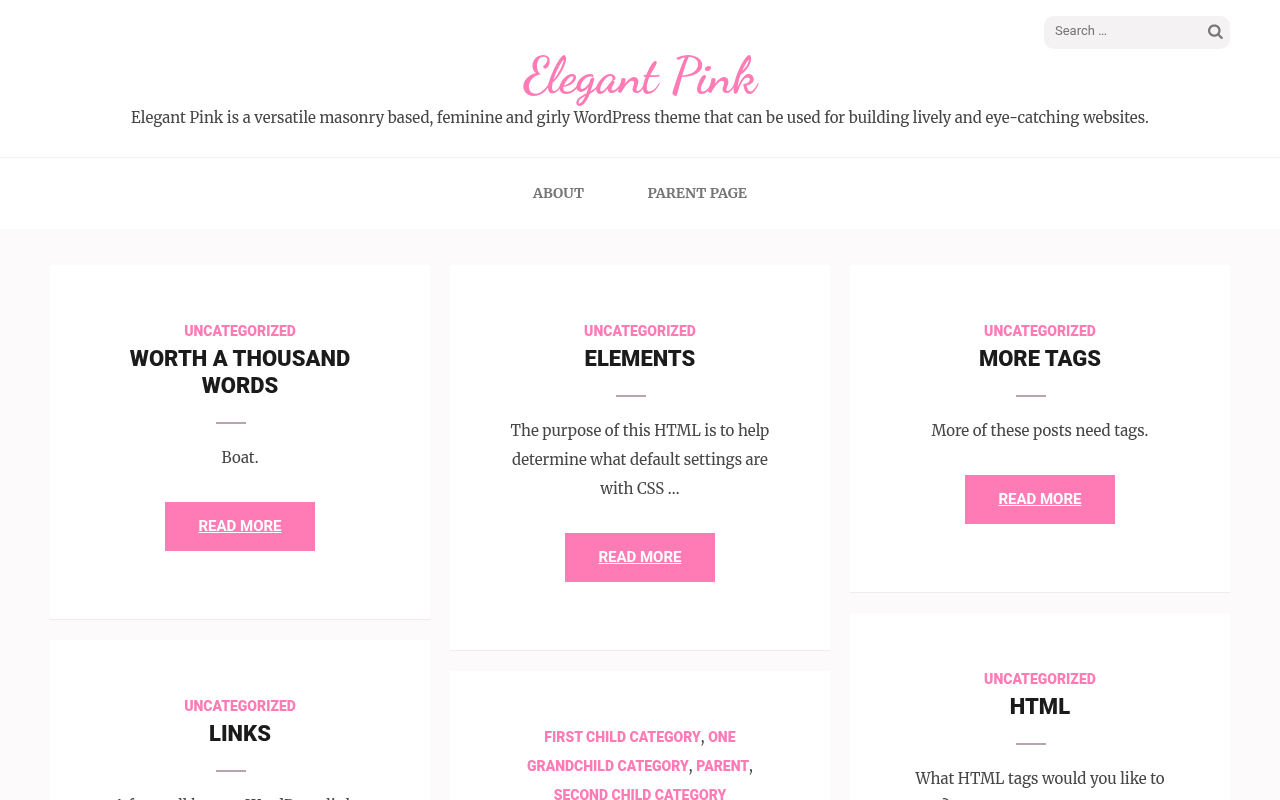 Десктоп — Elegant Pink