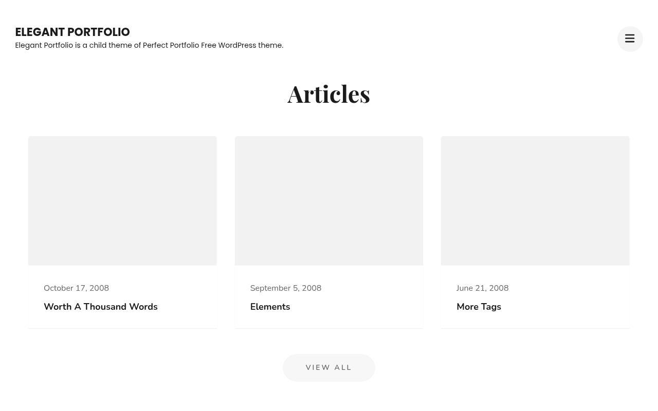 Десктоп — Elegant Portfolio