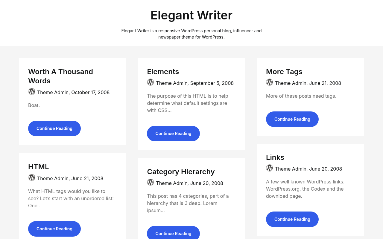 Десктоп — Elegant Writer