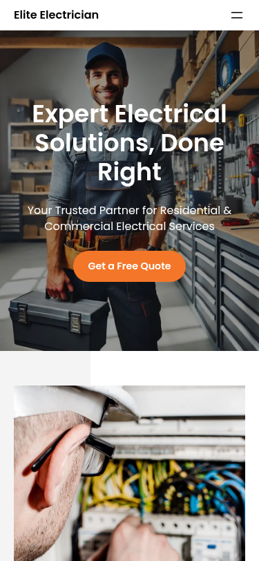 Мобильный вид — Elite Electrician