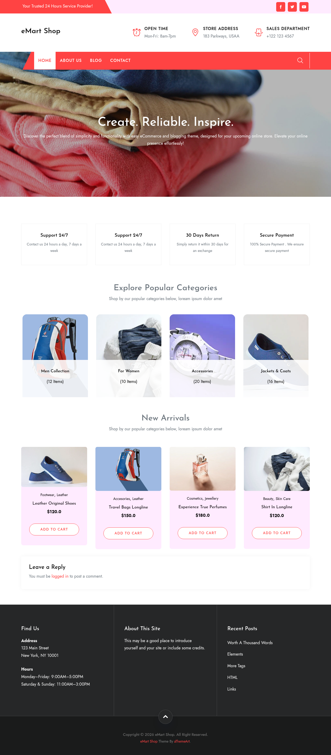 Десктоп (ниже) — eMart Shop