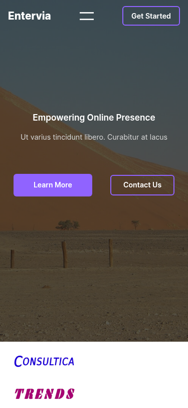 Мобильный вид — Entervia