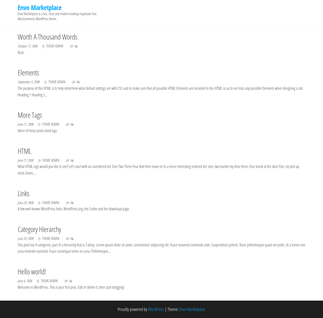 Десктоп (ниже) — Envo Marketplace