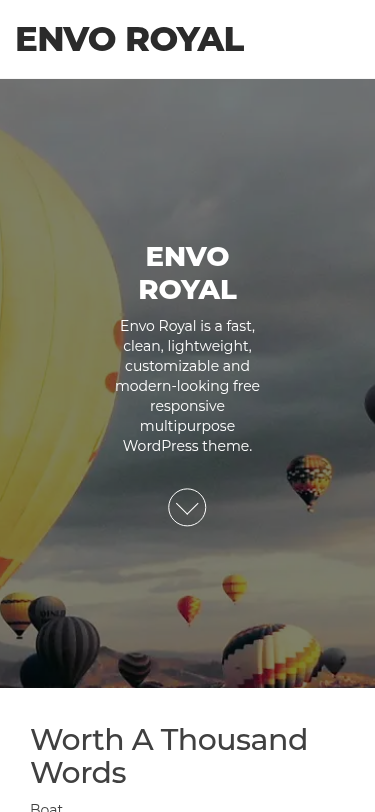 Мобильный вид — Envo Royal